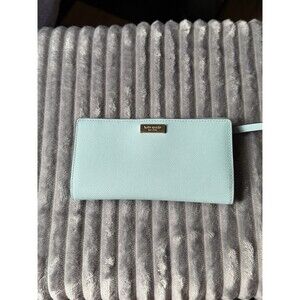 Kate Spade NY Crossgrain Bifold Snap Wallet mint green